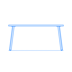 Furniture Dining Tables Rockwell Unscripted Easy Table Rectangular Contour Svg Vector, Free Vectors File